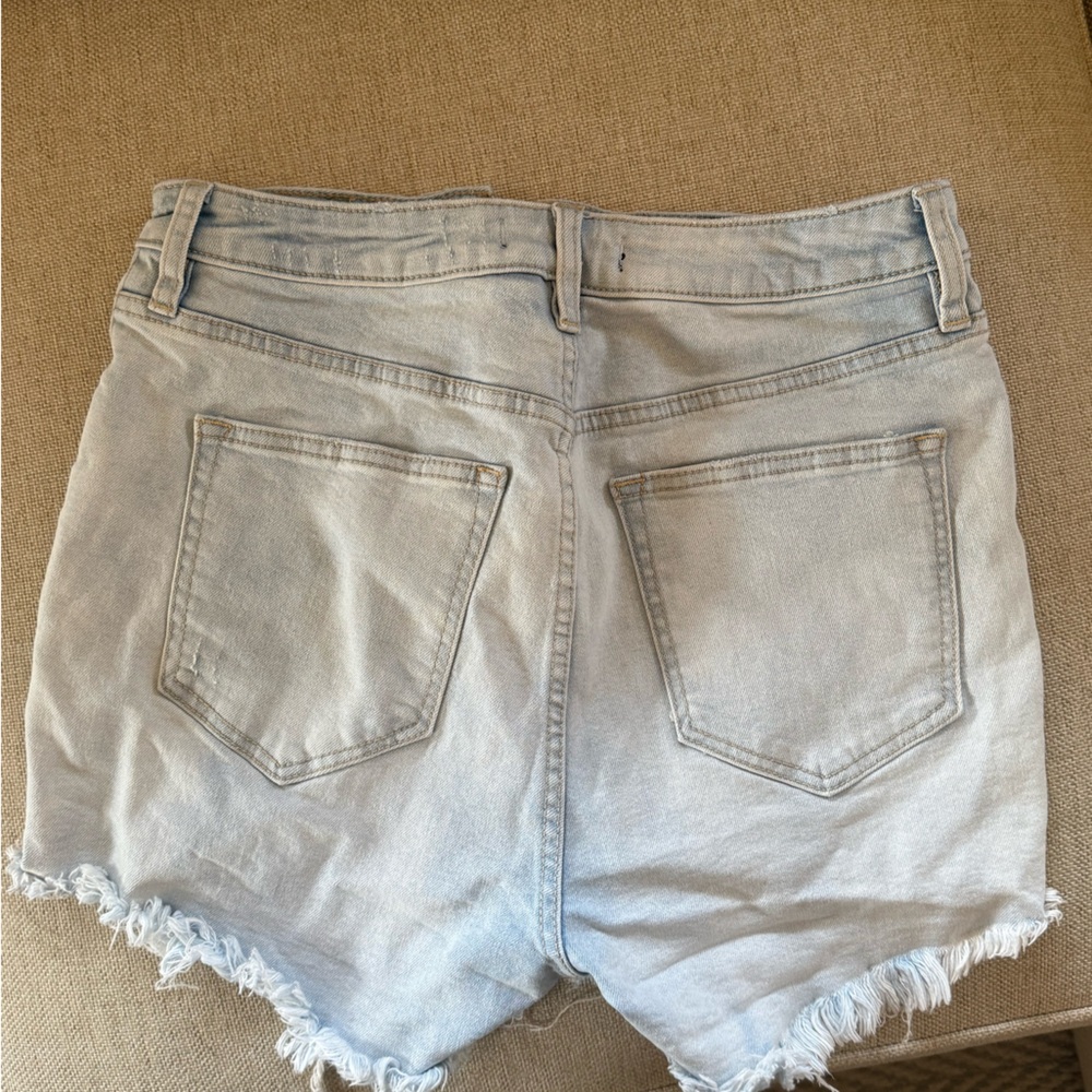 Free People High Waisted distressed shorts